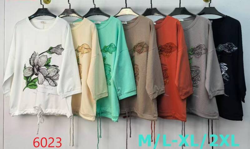 Bluzki damskie Roz M/L-XL-2XL, Mix Kolor Paczka 12 szt